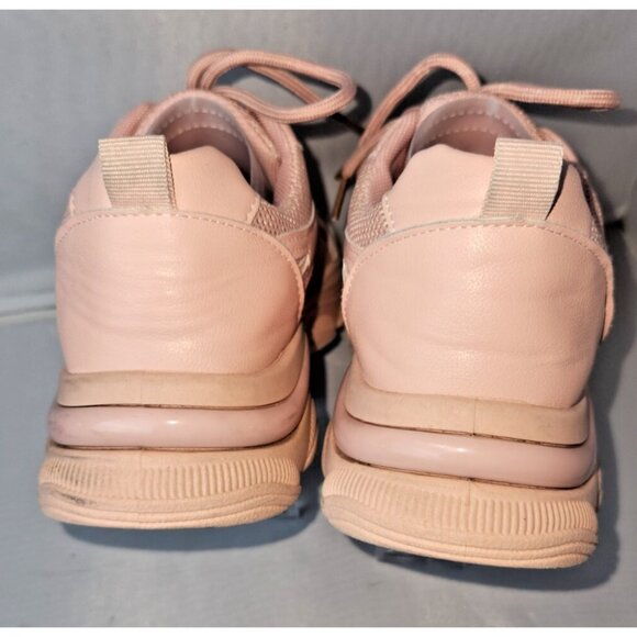 Women's pink sneakers lace up size 8 - Picture 7 of 14